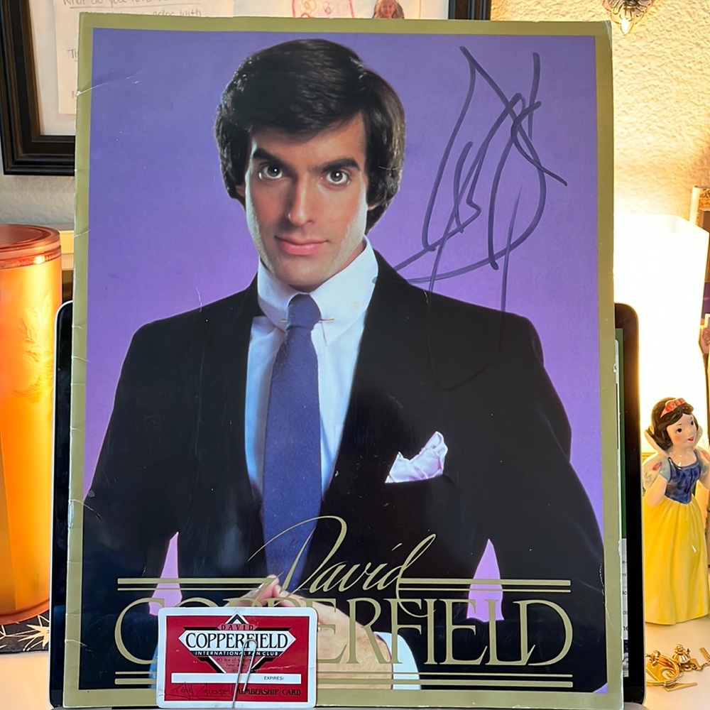 SUPER RARE!!! Autographed David Copperfield Tour Book 1984